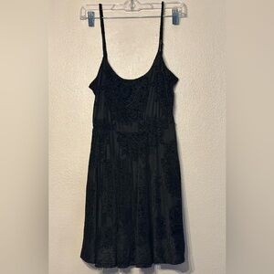 LA Hearts PacSun Paisley Print Dress Black Romance Goth Vampire Whimsygoth Small